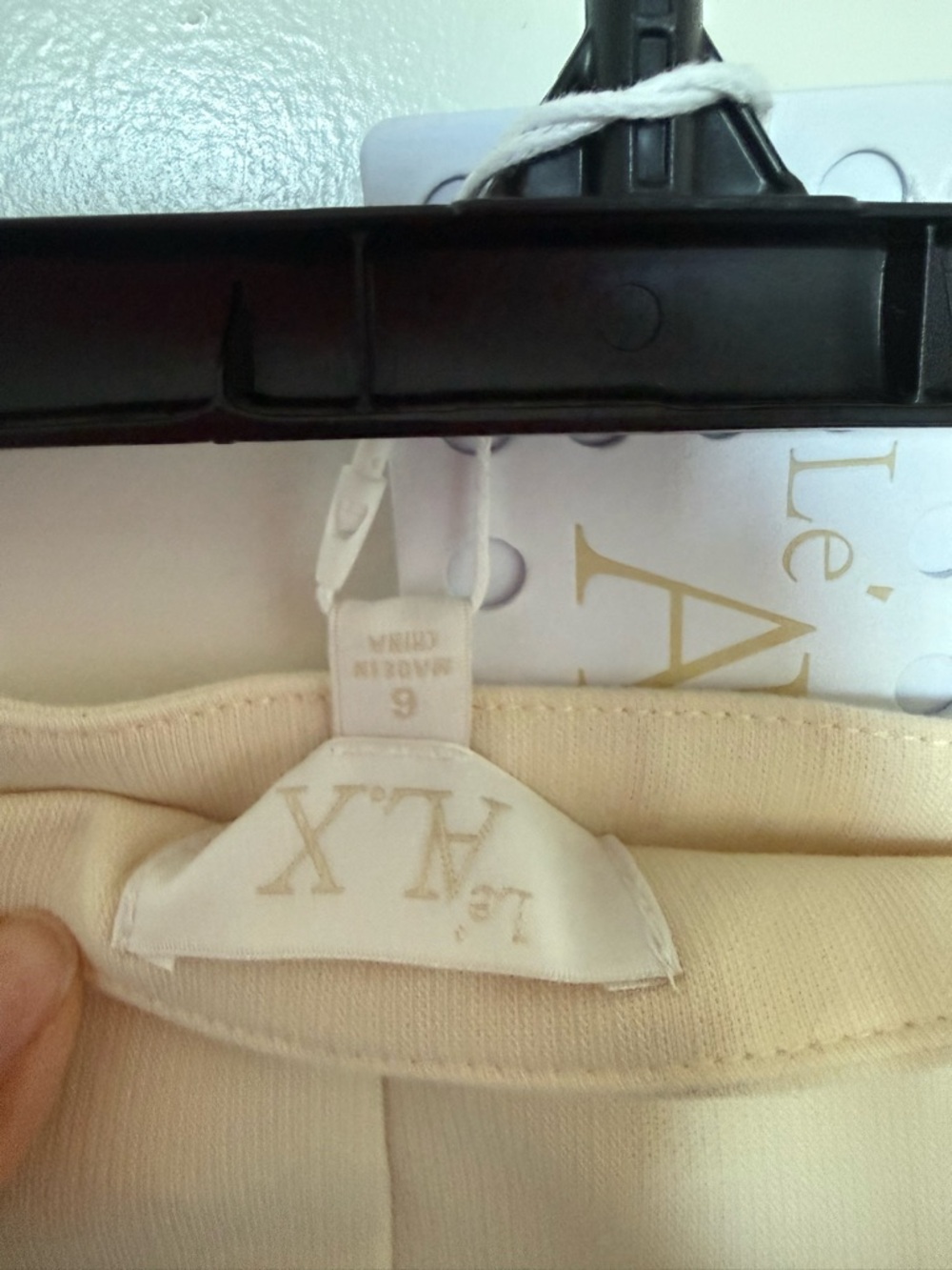 AX Paris Cream Mini Skirt with Black Circle Motif - Picture 3 of 3